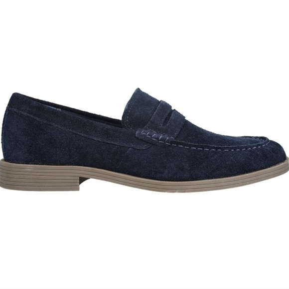 Sperry mens sz 8.5 navy suede Manchester penny loafers new